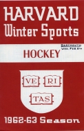 1962-63 Harvard University game program
