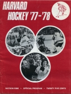1977-78 Harvard University game program