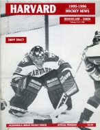 1995-96 Harvard University game program