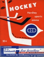 1953-54 Hershey Bears game program