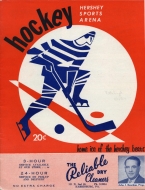 1954-55 Hershey Bears game program