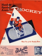 1955-56 Hershey Bears game program