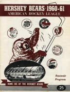 1960-61 Hershey Bears game program