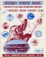 1962-63 Hershey Bears game program