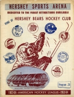 1963-64 Hershey Bears game program