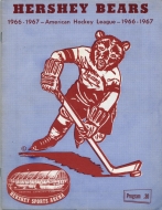 1966-67 Hershey Bears game program
