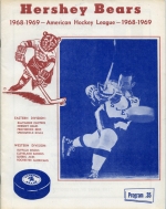 1968-69 Hershey Bears game program