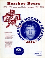 1971-72 Hershey Bears game program