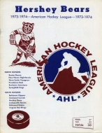 1973-74 Hershey Bears game program