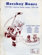 1975-76 Hershey Bears game program