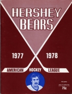 1977-78 Hershey Bears game program