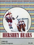 1984-85 Hershey Bears game program