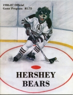 1986-87 Hershey Bears game program
