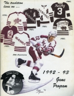 1992-93 Hershey Bears game program