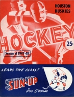 1947-48 Houston Huskies game program