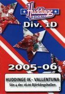 2005-06 Huddinge IK game program
