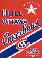 1957-58 Hull-Ottawa Canadiens game program