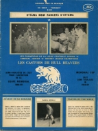 1969-70 Hull Beavers game program