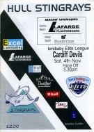 2006-07 Hull Stingrays game program