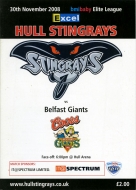 2008-09 Hull Stingrays game program