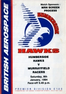 1993-94 Humberside Hawks game program