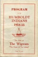 1954-55 Humboldt Indians game program