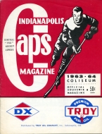 1963-64 Indianapolis Capitols / Cincinnati Wings game program
