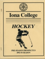 1992-93 Iona College game program