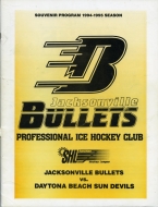 1994-95 Jacksonville Bullets game program