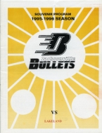 1995-96 Jacksonville Bullets game program
