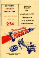 1970-71 Jacksonville Rockets game program