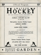 1936-37 Jamaica Hawks game program