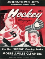 1953-54 Johnstown Jets game program