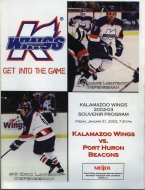 2002-03 Kalamazoo Wings game program