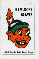 1976-77 Kamloops Braves game program