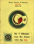 1973-74 Kamloops Chiefs game program