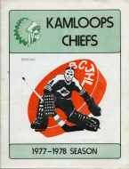 1977-78 Kamloops Chiefs game program