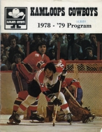 1978-79 Kamloops Cowboys game program