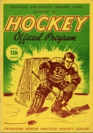 1953-54 Kamloops Elks game program