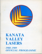 1988-89 Kanata Valley Lasers game program