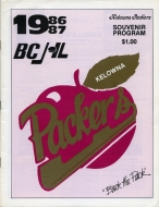 1986-87 Kelowna Packers game program