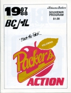 1987-88 Kelowna Packers game program