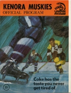 1970-71 Kenora Muskies game program