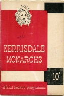 1949-50 Kerrisdale Monarchs game program