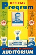 1955-56 Kitchener-Waterloo Dutchmen game program