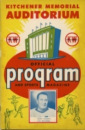 1956-57 Kitchener-Waterloo Dutchmen game program