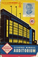 1958-59 Kitchener-Waterloo Dutchmen game program