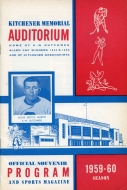 1959-60 Kitchener-Waterloo Dutchmen game program