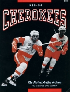 1989-90 Knoxville Cherokees game program