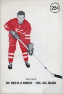 1964-65 Knoxville Knights game program